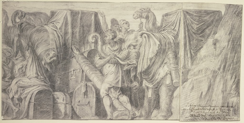 Die Anbetung der Könige, Gefolge, Abraham van Diepenbeeck, nach Francesco Primaticcio