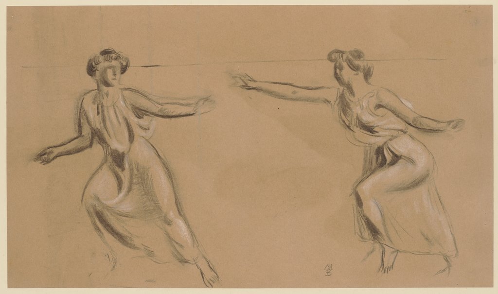 Zwei nach links laufende Frauen, Maurice Denis