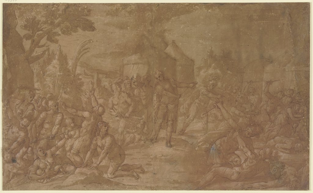 Die Hinrichtung der Rotte Korah, Giovanni Francesco Penni;   ?