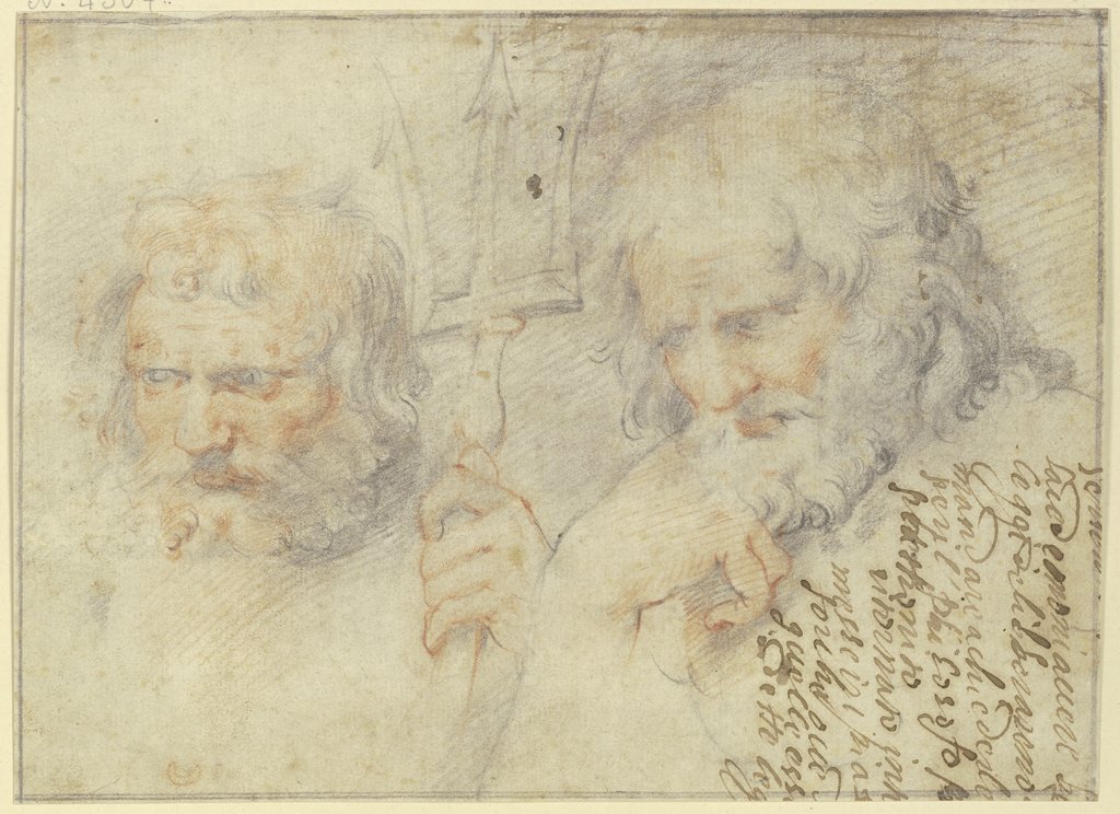 Kopf des Jupiter und Neptun aus der Farnesina, Unknown, 16th century;   ?, after Raphael