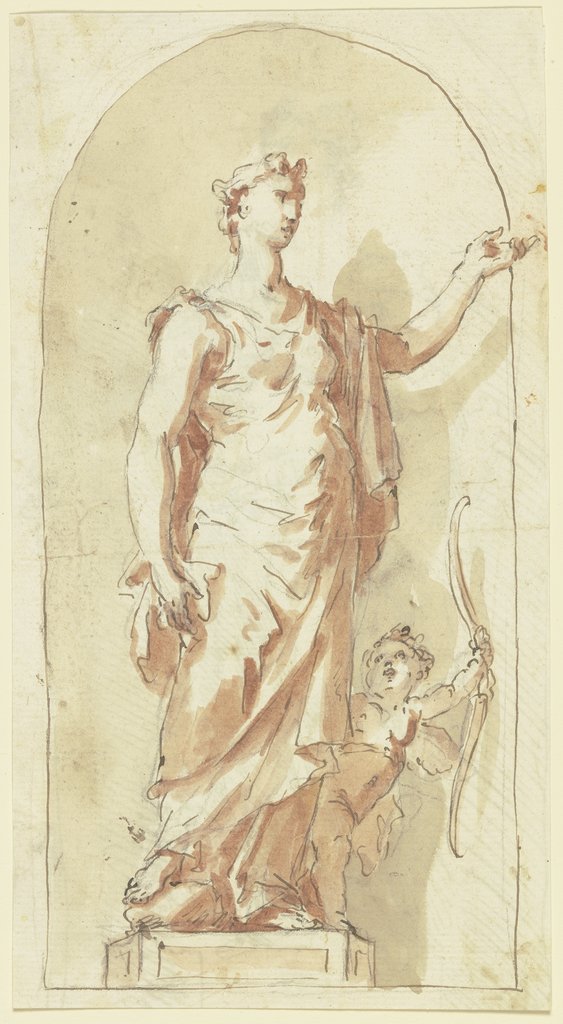 Venus mit Cupido (Scheinskulptur), Gaspare Diziani