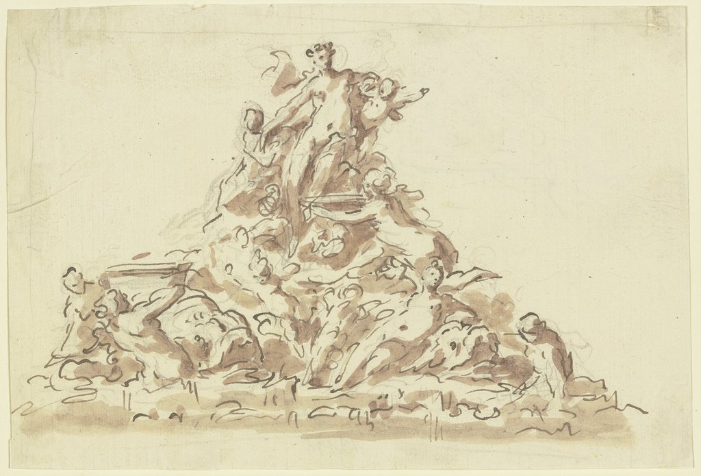 Entwurf zu einem Nymphenbrunnen, Gaspare Diziani;   ?