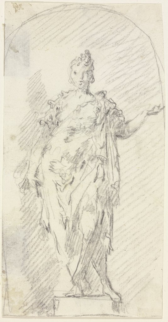 Allegorical female figure, Gaspare Diziani