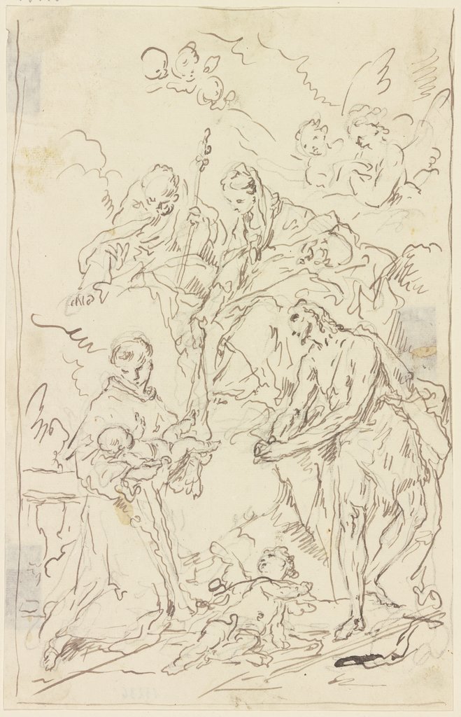 Madonna mit den Heiligen Joseph, Antonius von Padua und Johannes dem Täufer, Gaspare Diziani