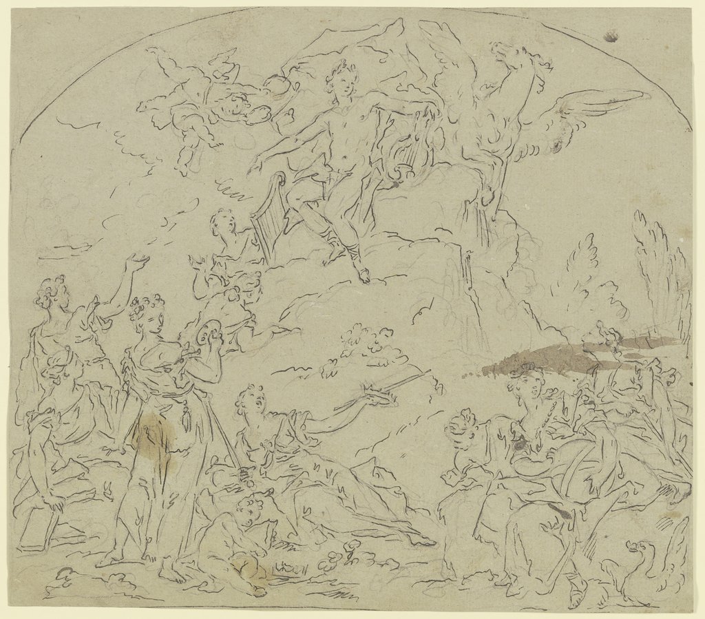 Apoll und die Musen (Der Parnaß), Gaspare Diziani, Giuseppe Diziani