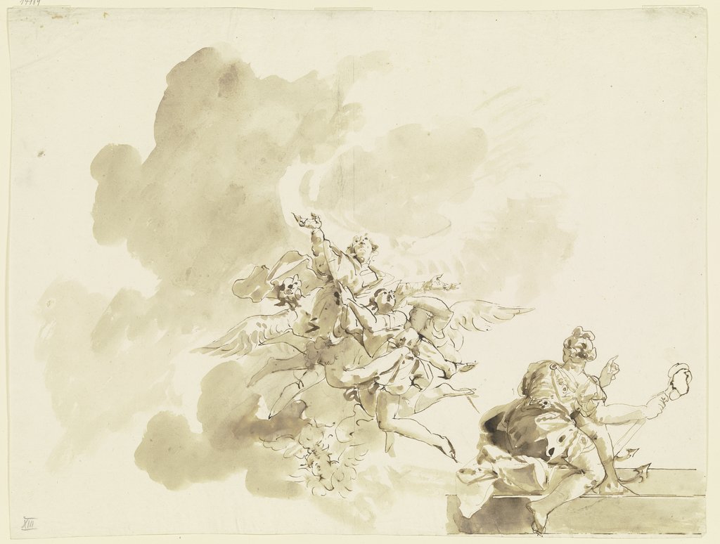 Himmelfahrt einer Heiligen, Giovanni Domenico Tiepolo;   ?