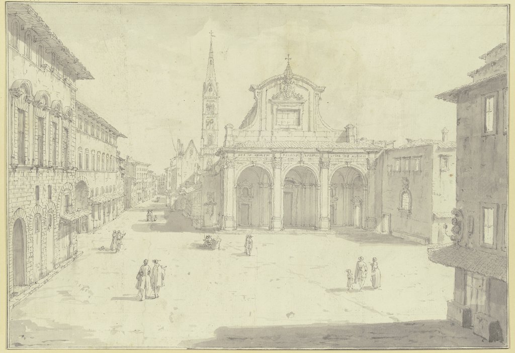 Ansicht von S. Marco in Florenz, Giuseppe Zocchi