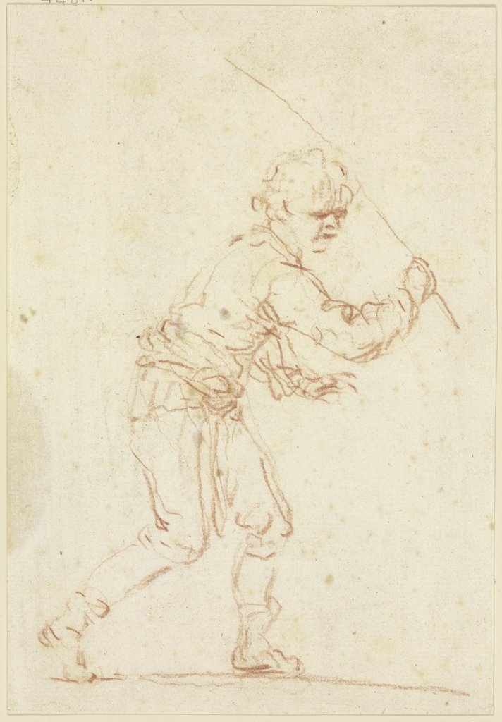Hirtenknabe, eine Gerte in der Hand, Francesco Zuccarelli