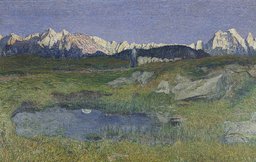 Alpine Landscape at Sunset - Digital Collection