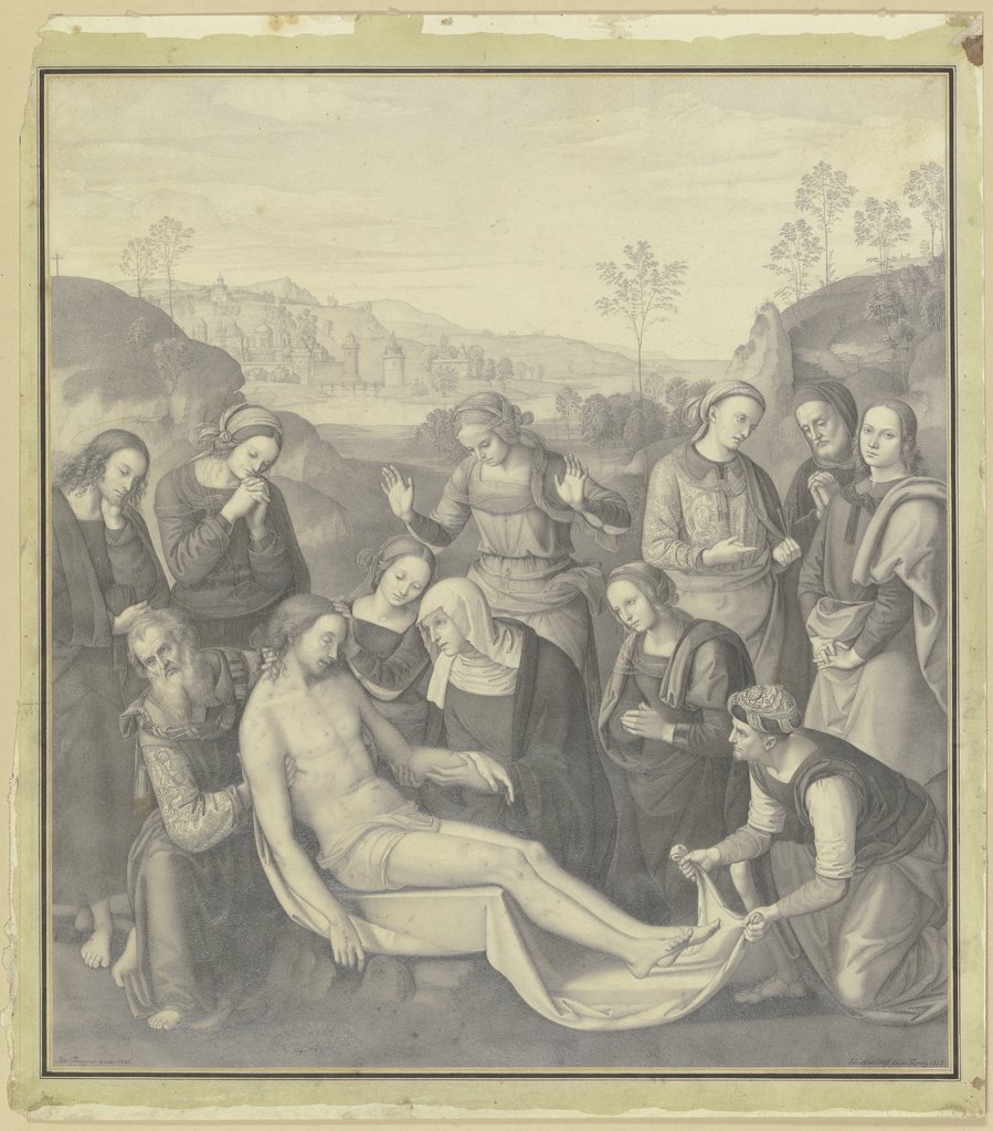 Peruginos Beweinung im Palazzo Pitti in Florenz, Nikolaus Hoff, Pietro Perugino