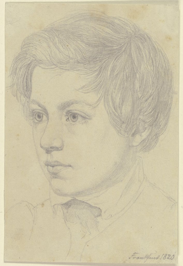 Bildnis des Bruders des Künstlers, Carl Hoff, als Knabe von dreizehn Jahren, Nikolaus Hoff