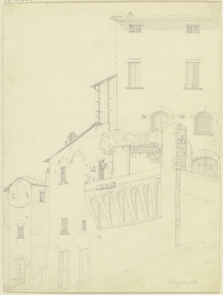 Häuserzeile in Perugia, Nikolaus Hoff