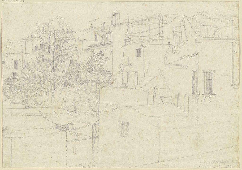 Ausblick aus einem Wirtshaus auf die Hinterhöfe von Amalfi, Nikolaus Hoff