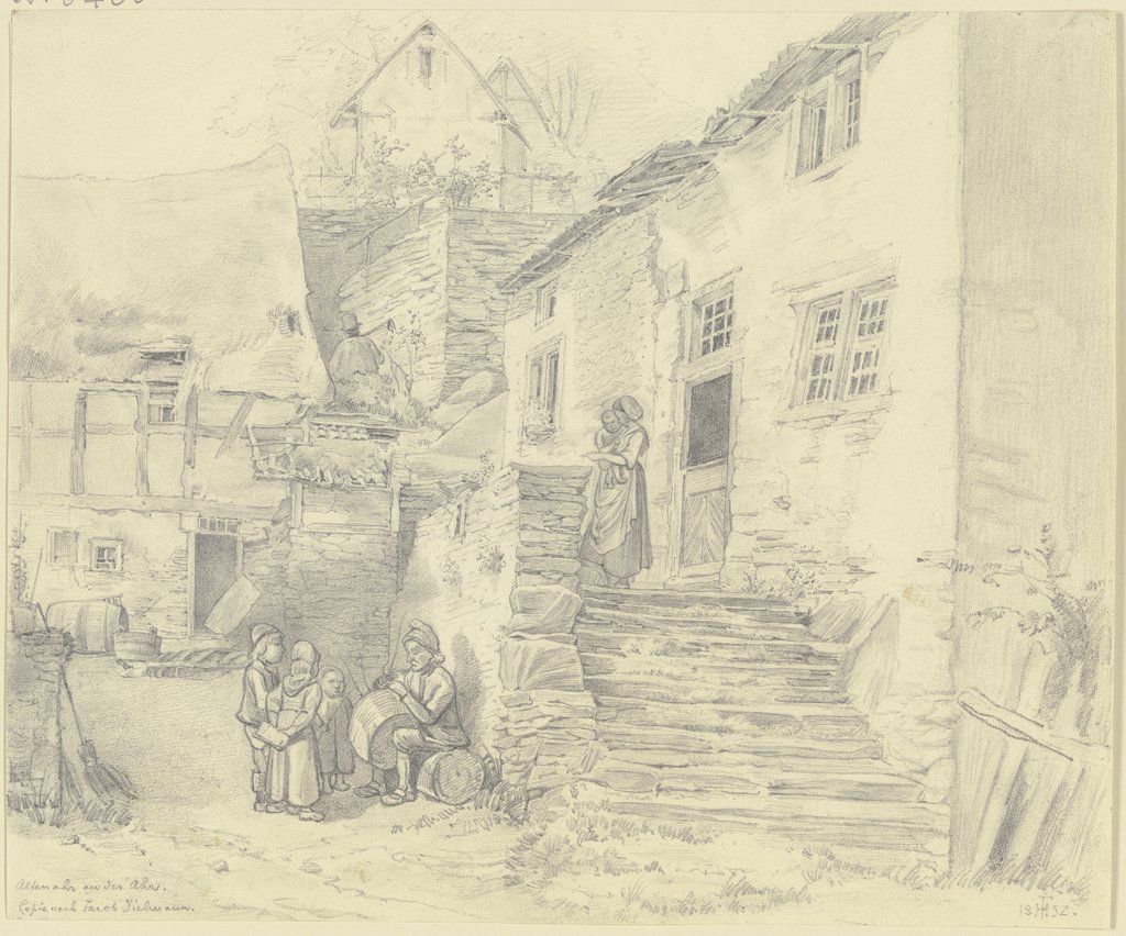 Dielmanns Altenahr an der Ahr, Johann Friedrich Hoff, nach Jakob Fürchtegott Dielmann