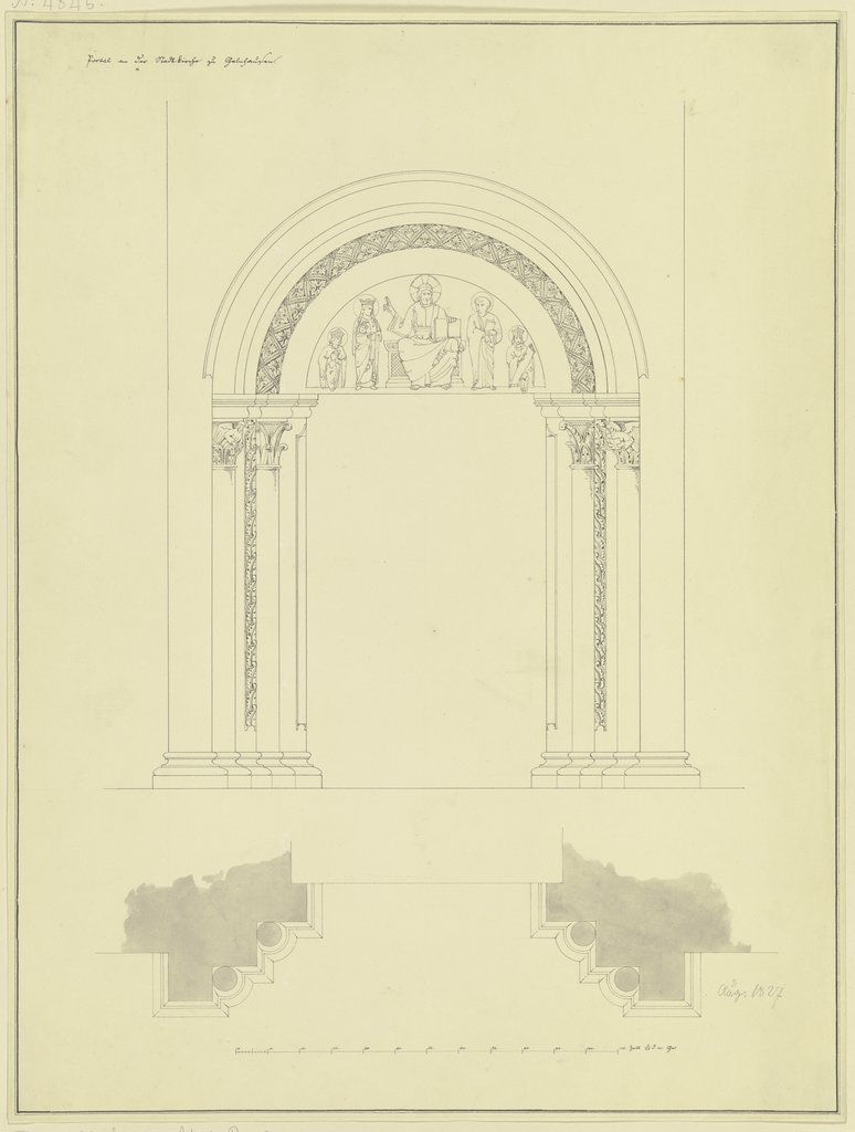 Portal an der Stadtkirche zu Gelnhausen, Friedrich Maximilian Hessemer