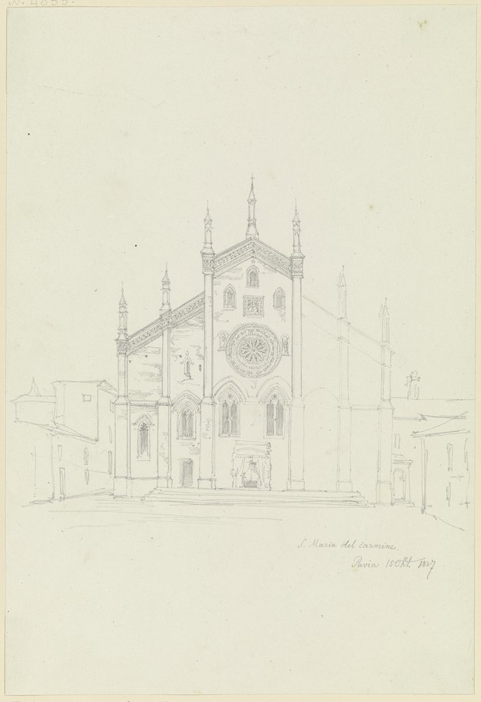S. Maria del Carmine in Pavia, Friedrich Maximilian Hessemer;   attributed