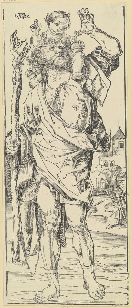 Der Heilige Christophorus, Clemens Aloys Hohwiesner, nach Albrecht Dürer