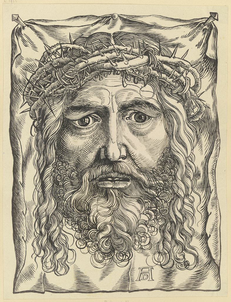 Das Schweißtuch der Veronika mit dem Antlitz Christi, Clemens Aloys Hohwiesner, after Albrecht Dürer