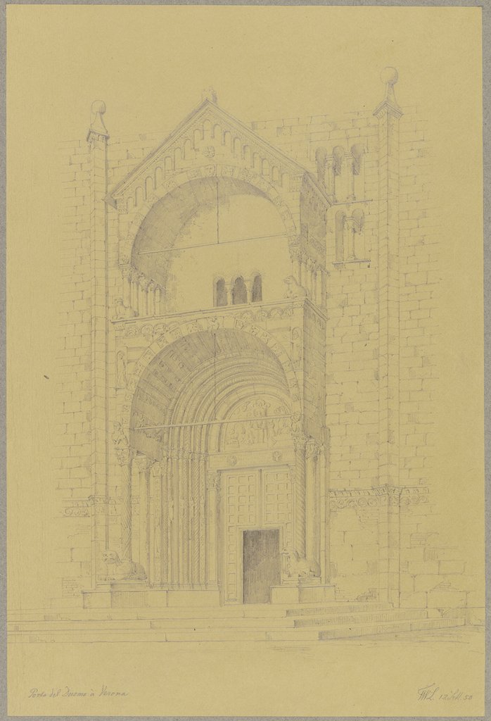Protiro des Domes S. Maria Assunta in Verona, Friedrich Wilhelm Ludwig