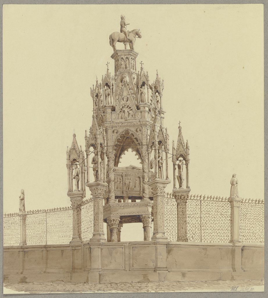 Grabmal der Scaliger bei S. Maria Antica in Verona, Friedrich Wilhelm Ludwig