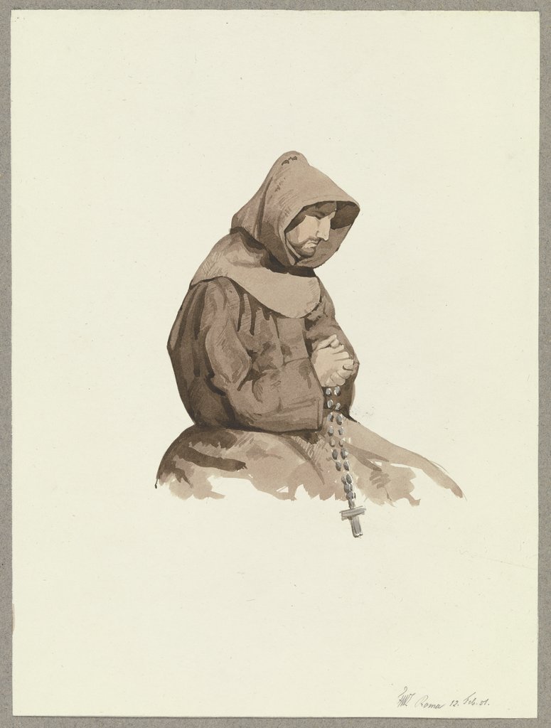 Roman monk, Friedrich Wilhelm Ludwig