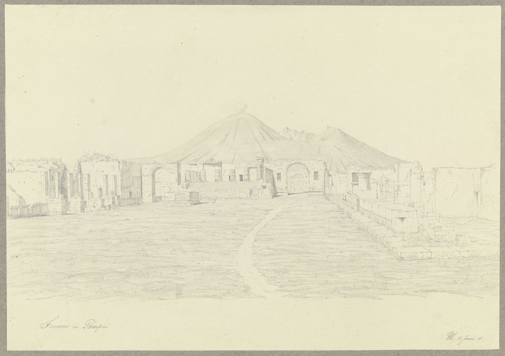 Das Forum in Pompeji, Friedrich Wilhelm Ludwig
