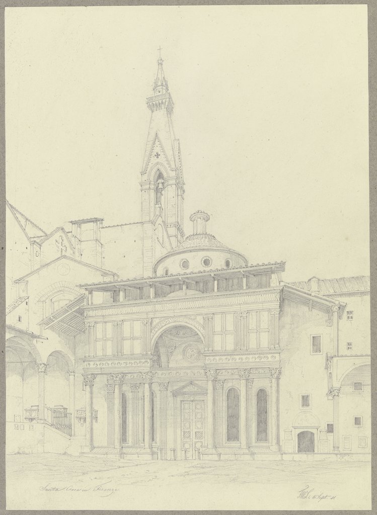 Die Pazzi-Kapelle bei Santa Croce in Florenz, Friedrich Wilhelm Ludwig
