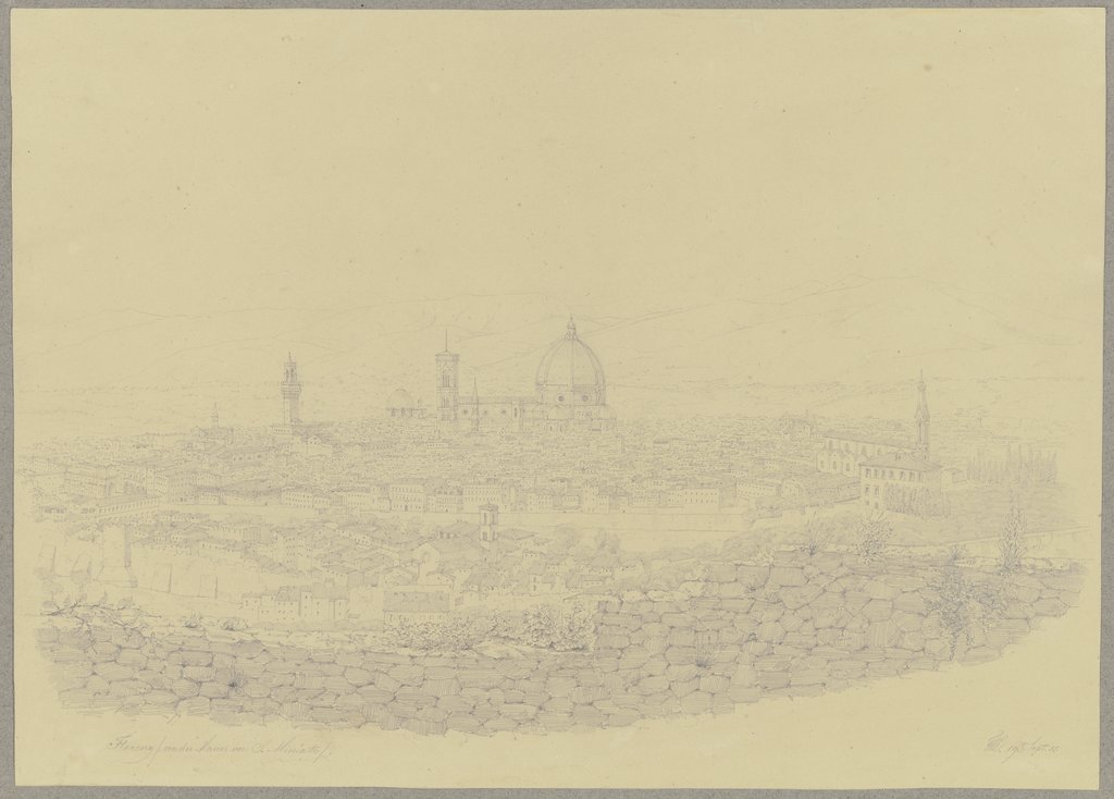 Florenz von S. Miniato al Monte aus gesehen, Friedrich Wilhelm Ludwig