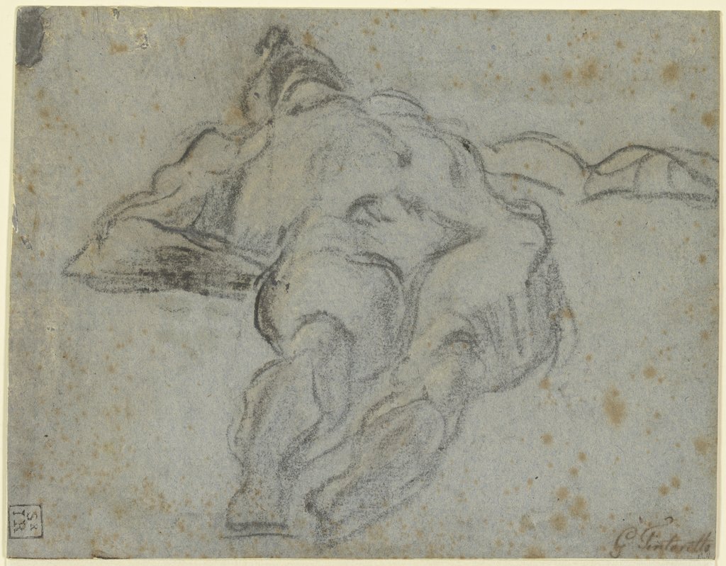 Liegender toter Mann, Domenico Tintoretto, Tintoretto