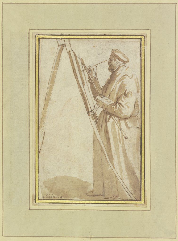 A painter at the easel, Titian;   ?