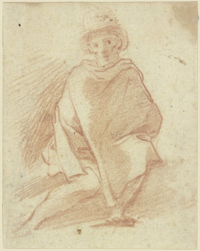 Sitzender Mann in einem Mantel, Italian, 16th century