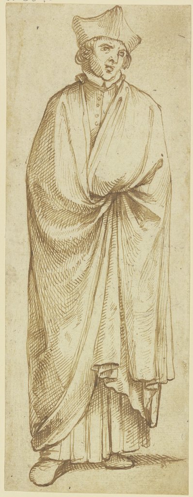 Stehender Mann mit Kardinalsmütze, Italienisch, 16. Jahrhundert
