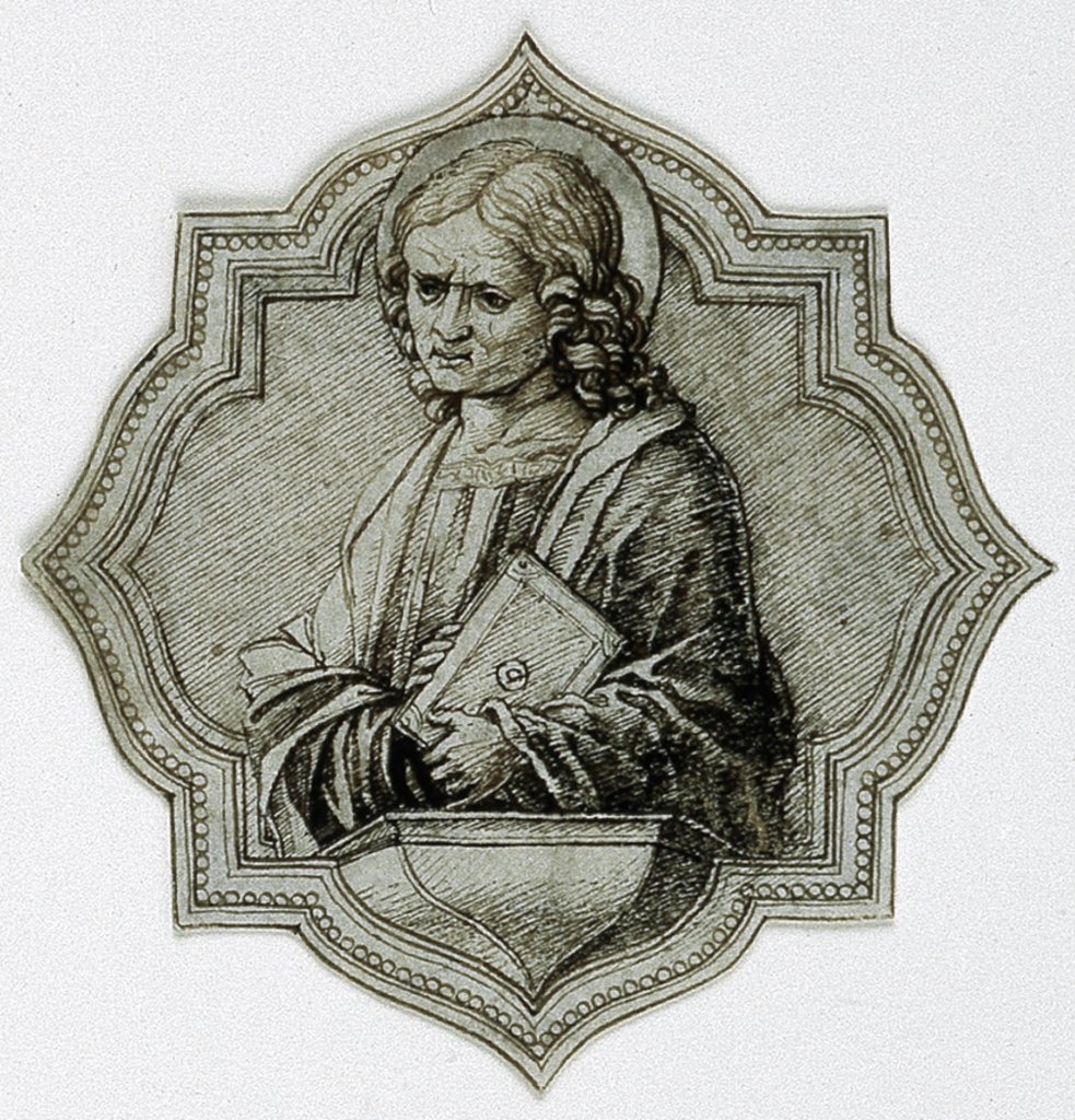 Vierpaß mit Johannes dem Evangelisten, Andrea Mantegna;   ?, Andrea Mantegna;  Umkreis