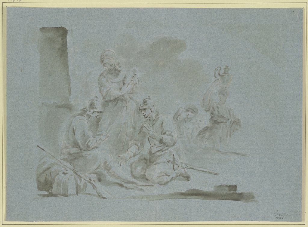 Soldiers playing cards, Carlo Maratti;   ?