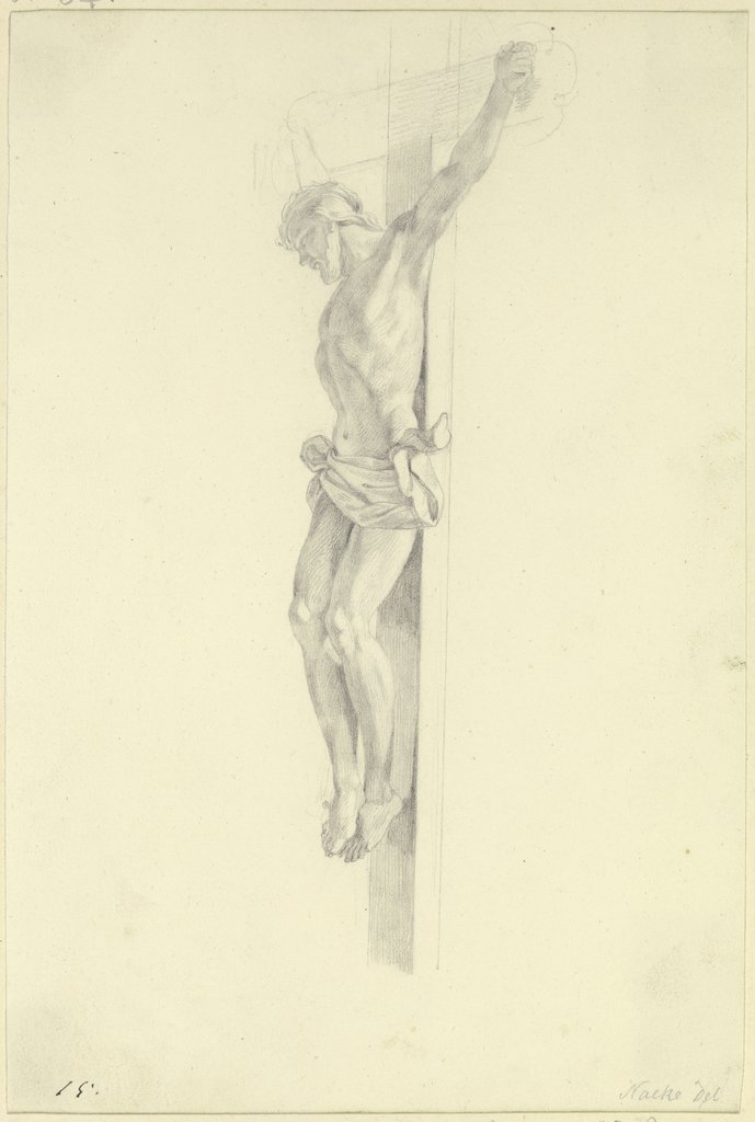 Christ on the cross, Gustav Heinrich Naeke