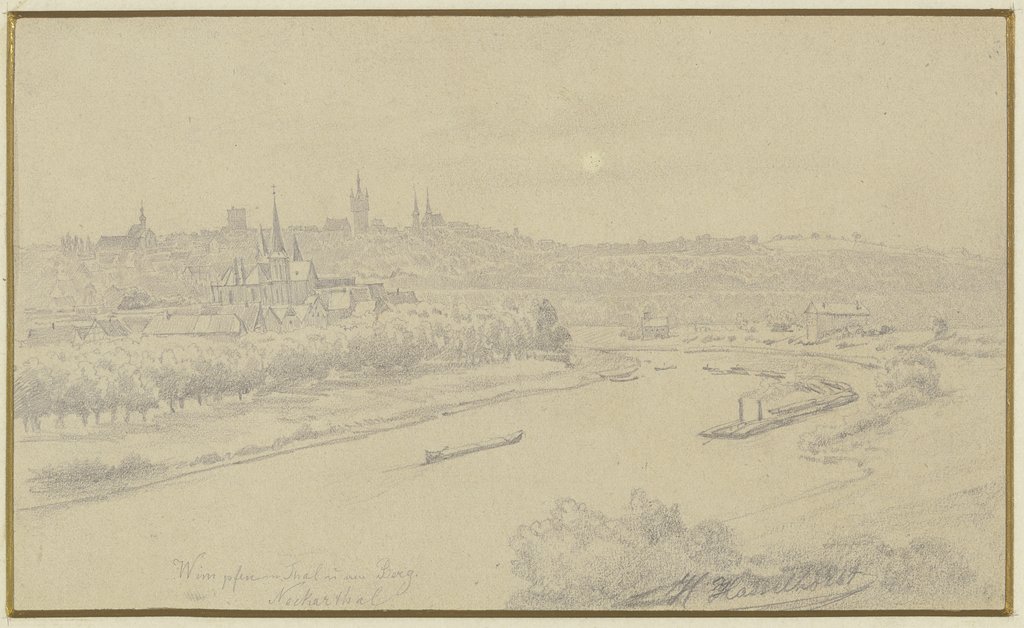 Ansicht von Wimpfen am Neckar, Johann Heinrich Hasselhorst