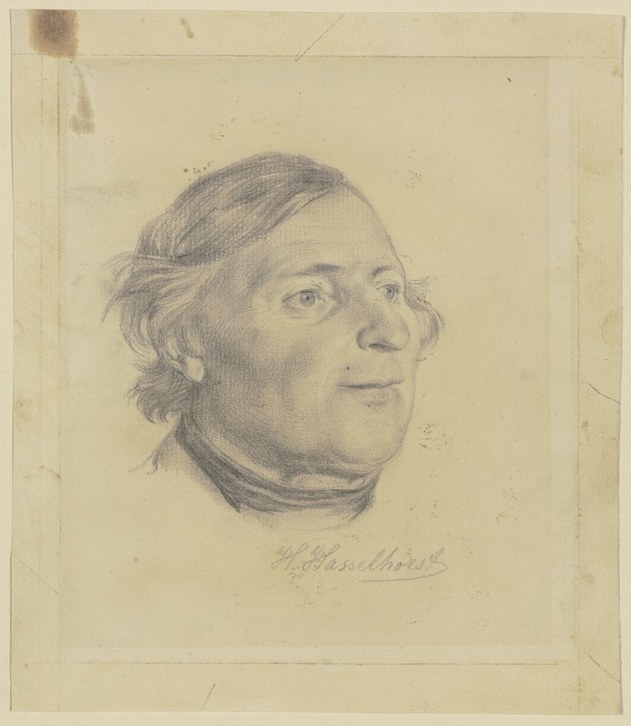 Kopf eines älteren Herren, Johann Heinrich Hasselhorst
