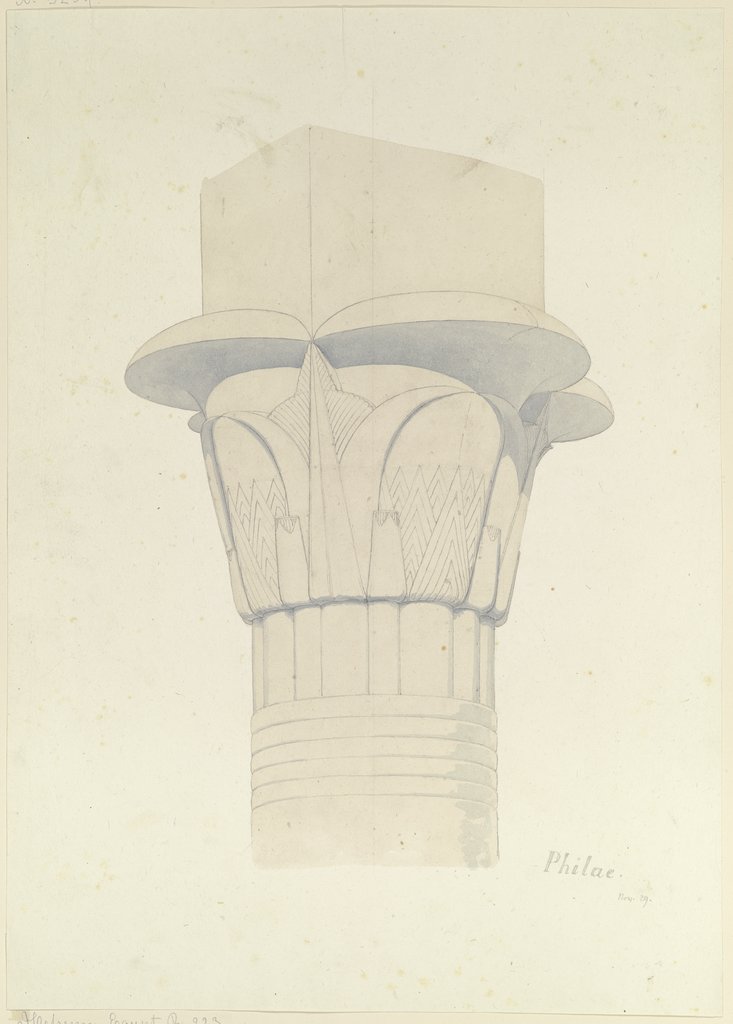 Kapitell in Philae, Friedrich Maximilian Hessemer