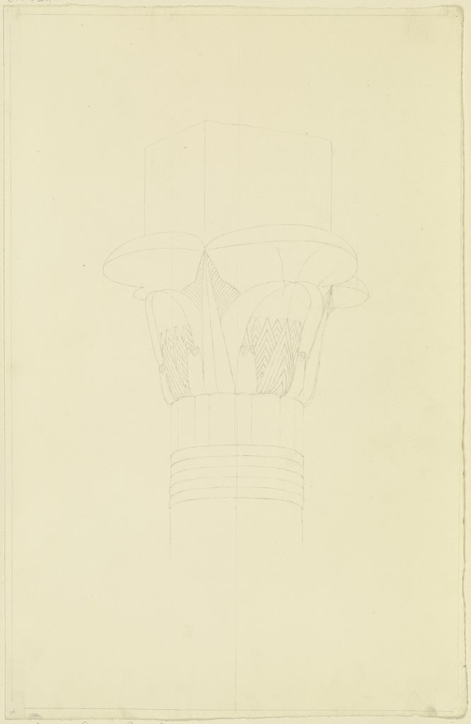 Ägyptisches Kapitell, Friedrich Maximilian Hessemer