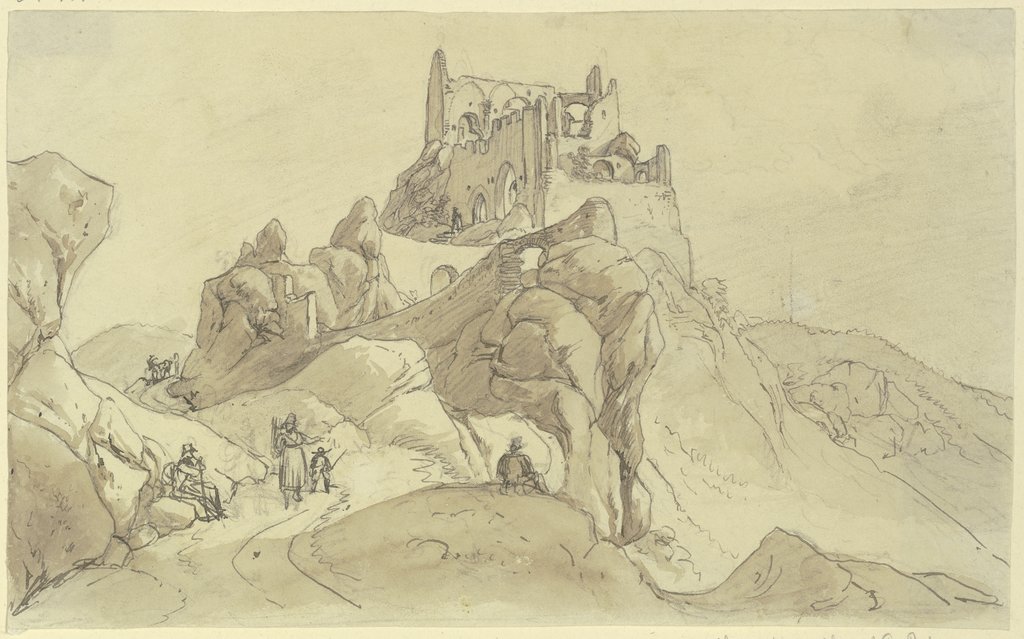 Castle ruin, Johann Adam Klein