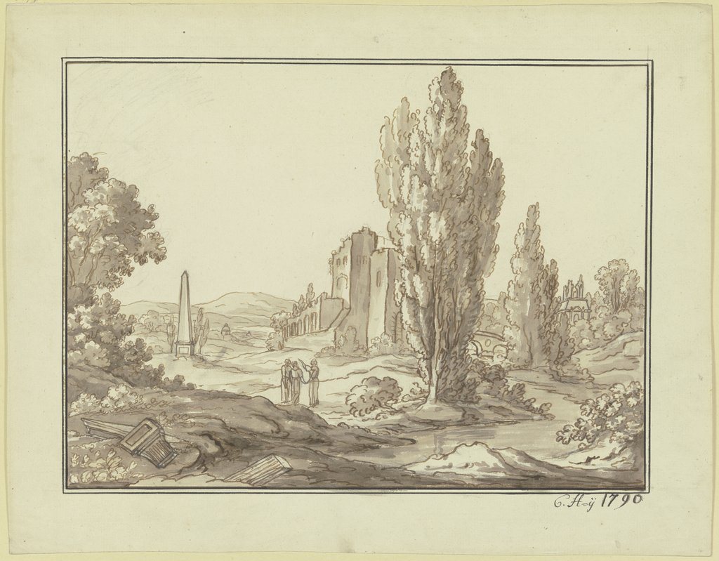 Classical landscape, Conrad Horny