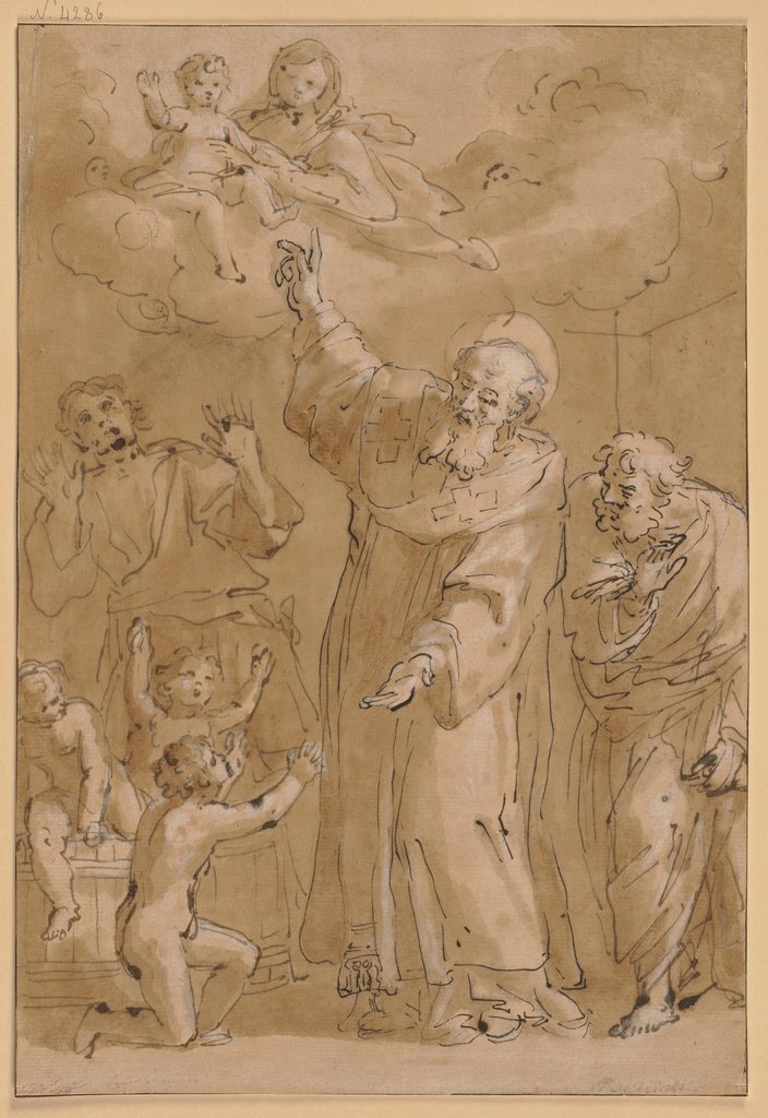 Der heilige Nikolaus von Bari erweckt drei Knaben vom Tode, Pietro Antonio de Pietri
