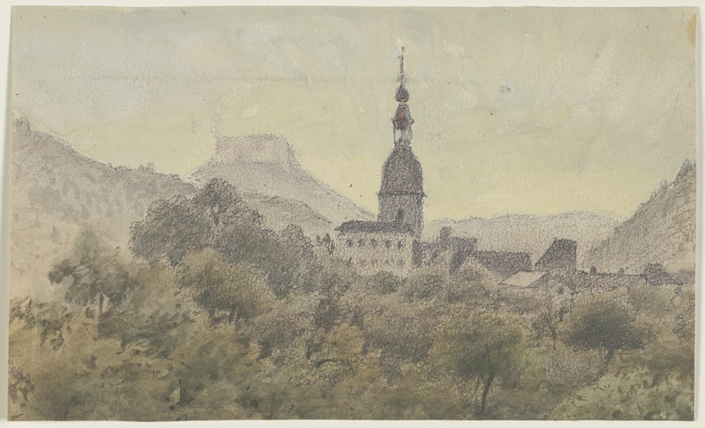 Schandau with the Lilienstein, Friedrich Eugen Peipers