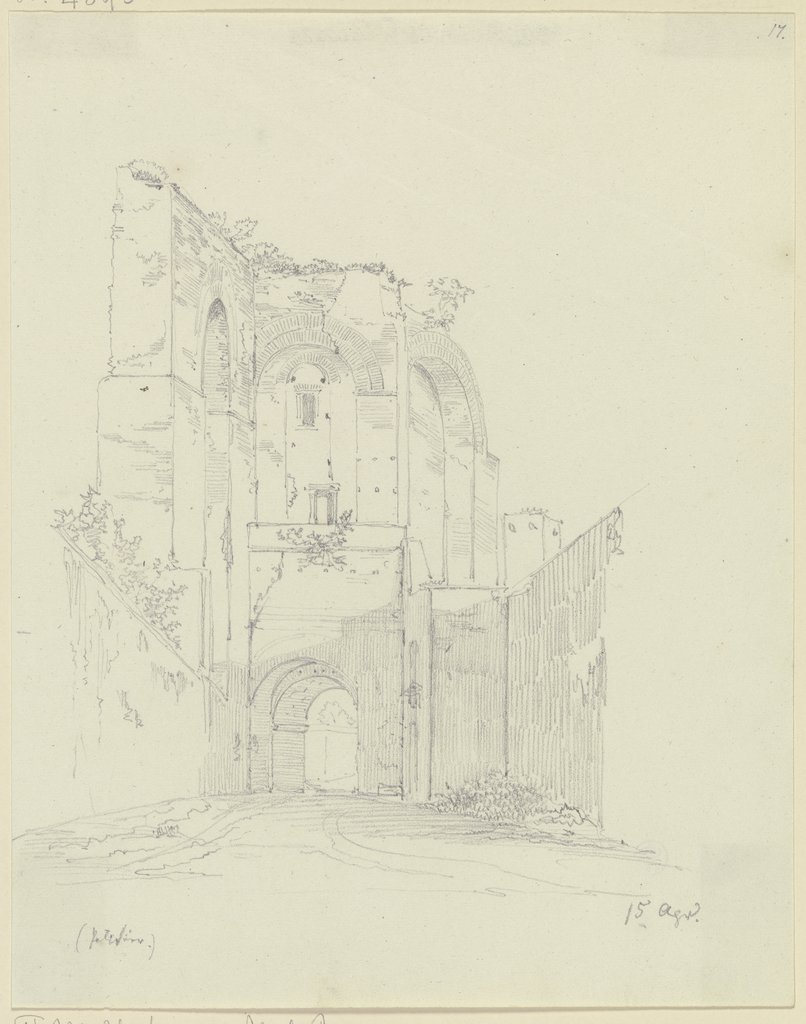 Befestigung des Palatin in Rom, Friedrich Maximilian Hessemer