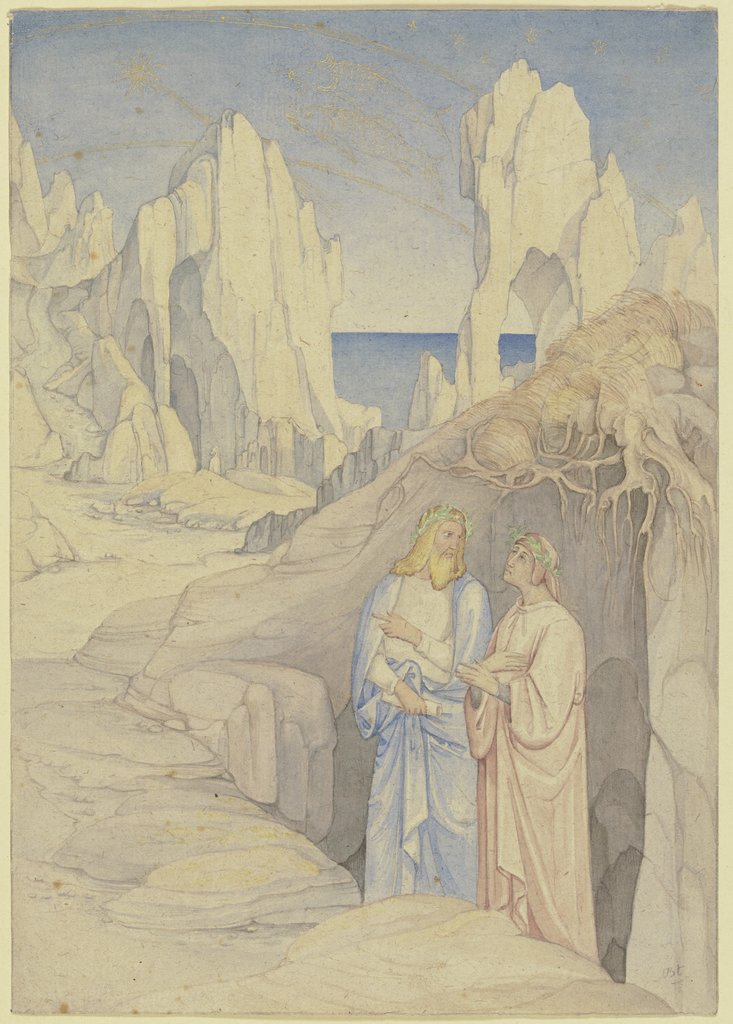 Dante und Vergil in der Unterwelt, Johann Anton Ramboux