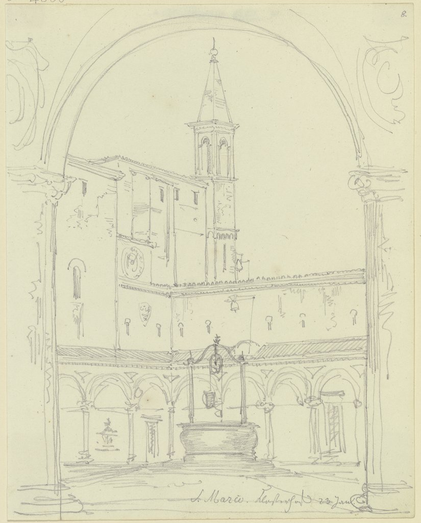 Der Kreuzgang von S. Marco in Florenz, Friedrich Maximilian Hessemer