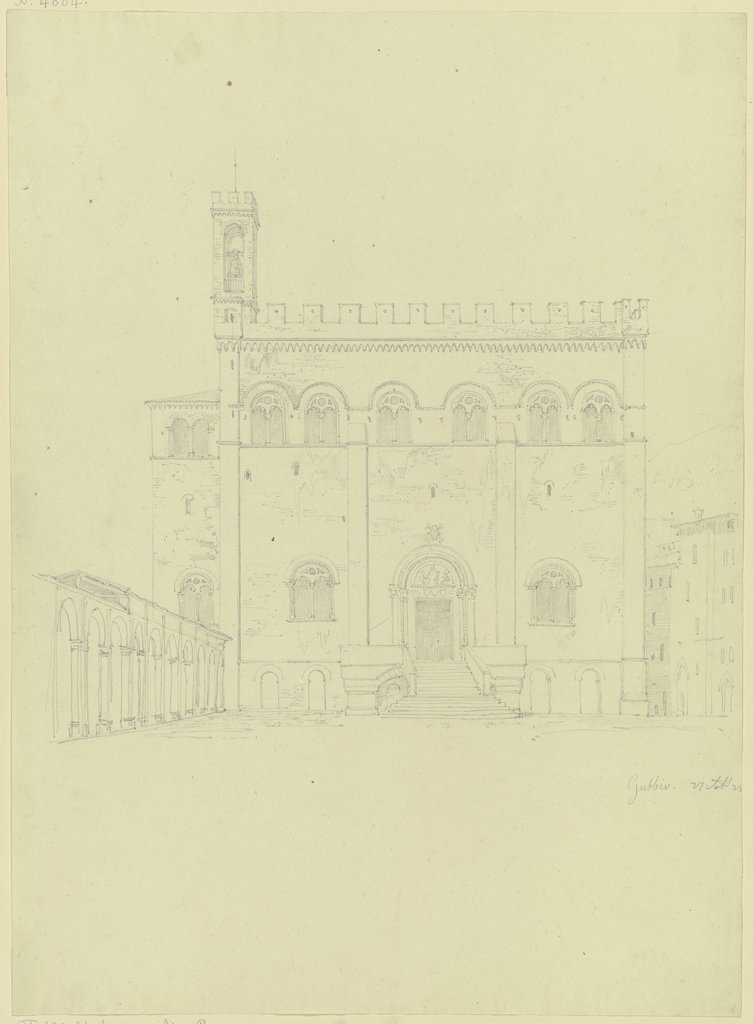 Der Palazzo dei Consoli in Gubbio, Friedrich Maximilian Hessemer