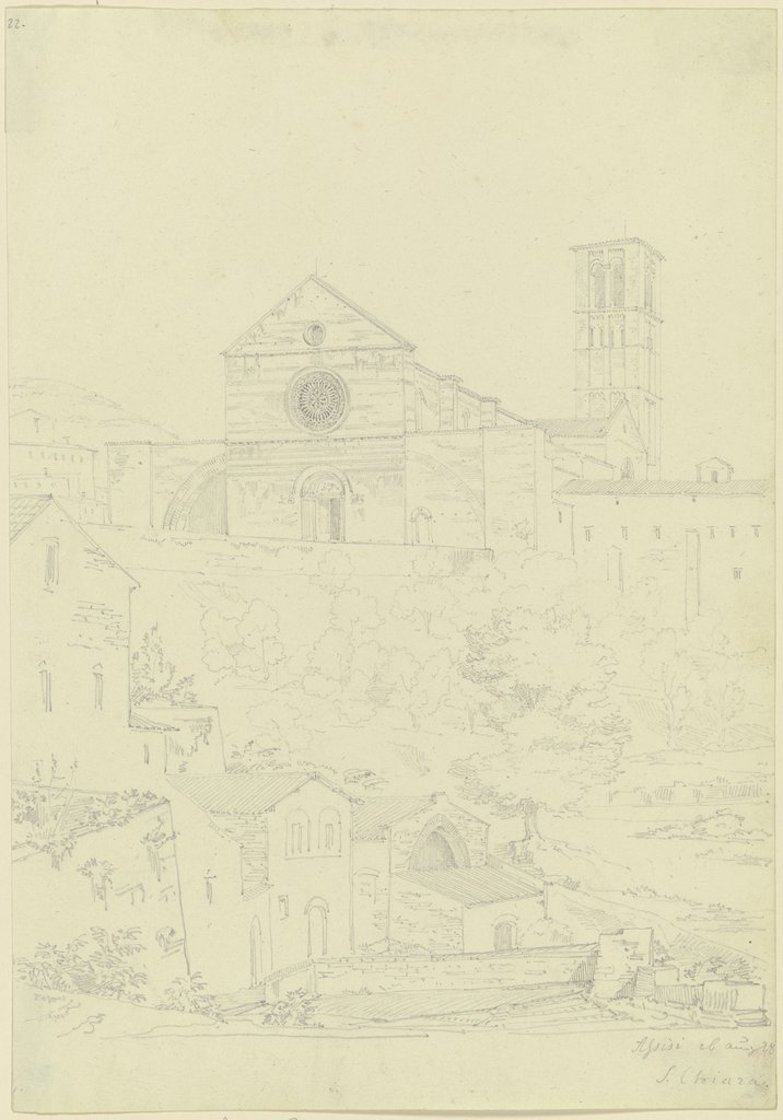Saint Chiara in Assisi, Friedrich Maximilian Hessemer