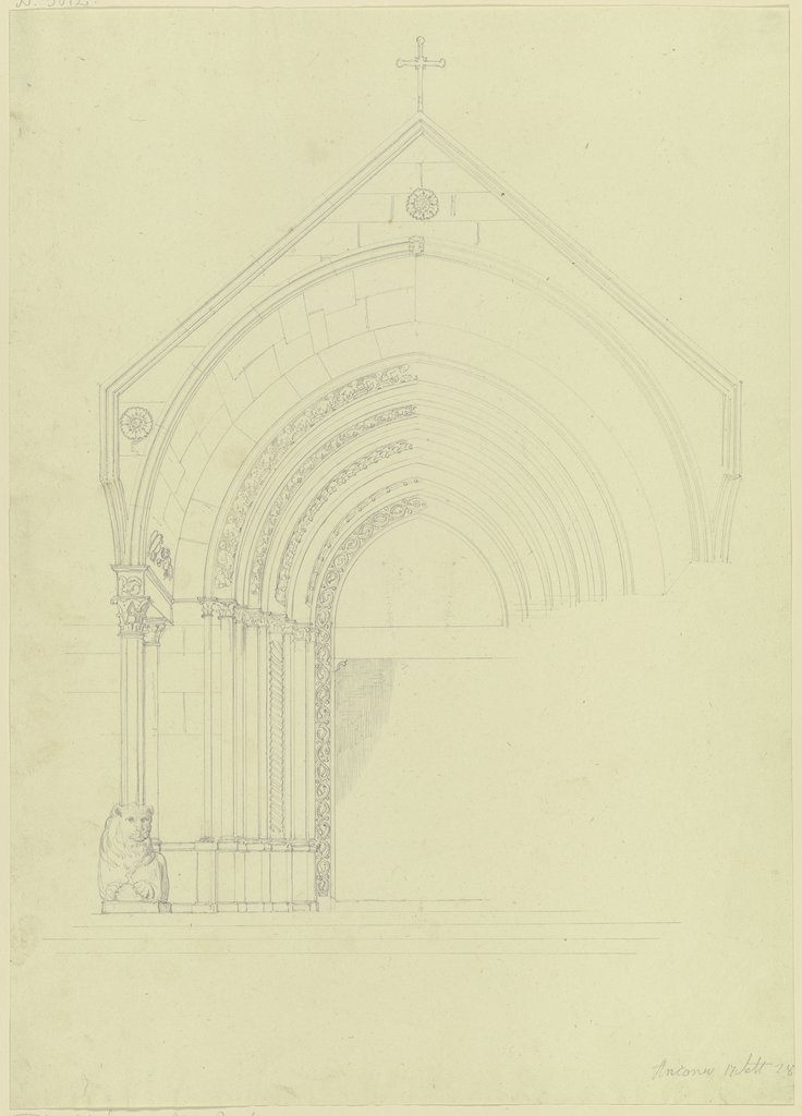 Der Protiro des Domes S. Ciriaco in Ancona, Friedrich Maximilian Hessemer