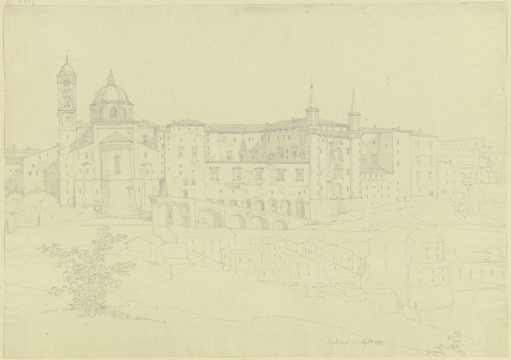 Der Palazzo Ducale in Urbino, Friedrich Maximilian Hessemer